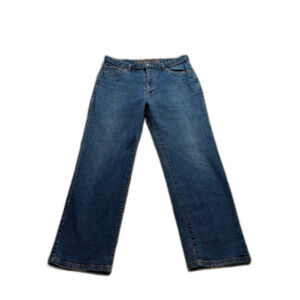 Dark Wash Straight Leg Stretch Jeans